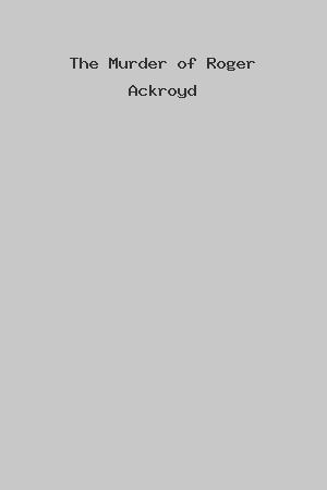 The Murder of Roger Ackroyd cover
